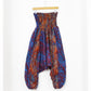 Harem Blanket Trousers - Blue, Burgundy and Orange