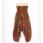 Harem Blanket Trousers - Green, Red and Yellow