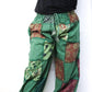 Cotton Patchwork Trousers - Green