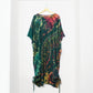 Long Summer Poncho Tie-Dye Dress / Top - Forest Green