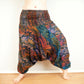 Harem Blanket Trousers - Green, Turquoise Red and Orange