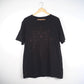 Hand Painted Geometric Bleach Art T-Shirt Organic Cotton - Black XL - Bare Canvas