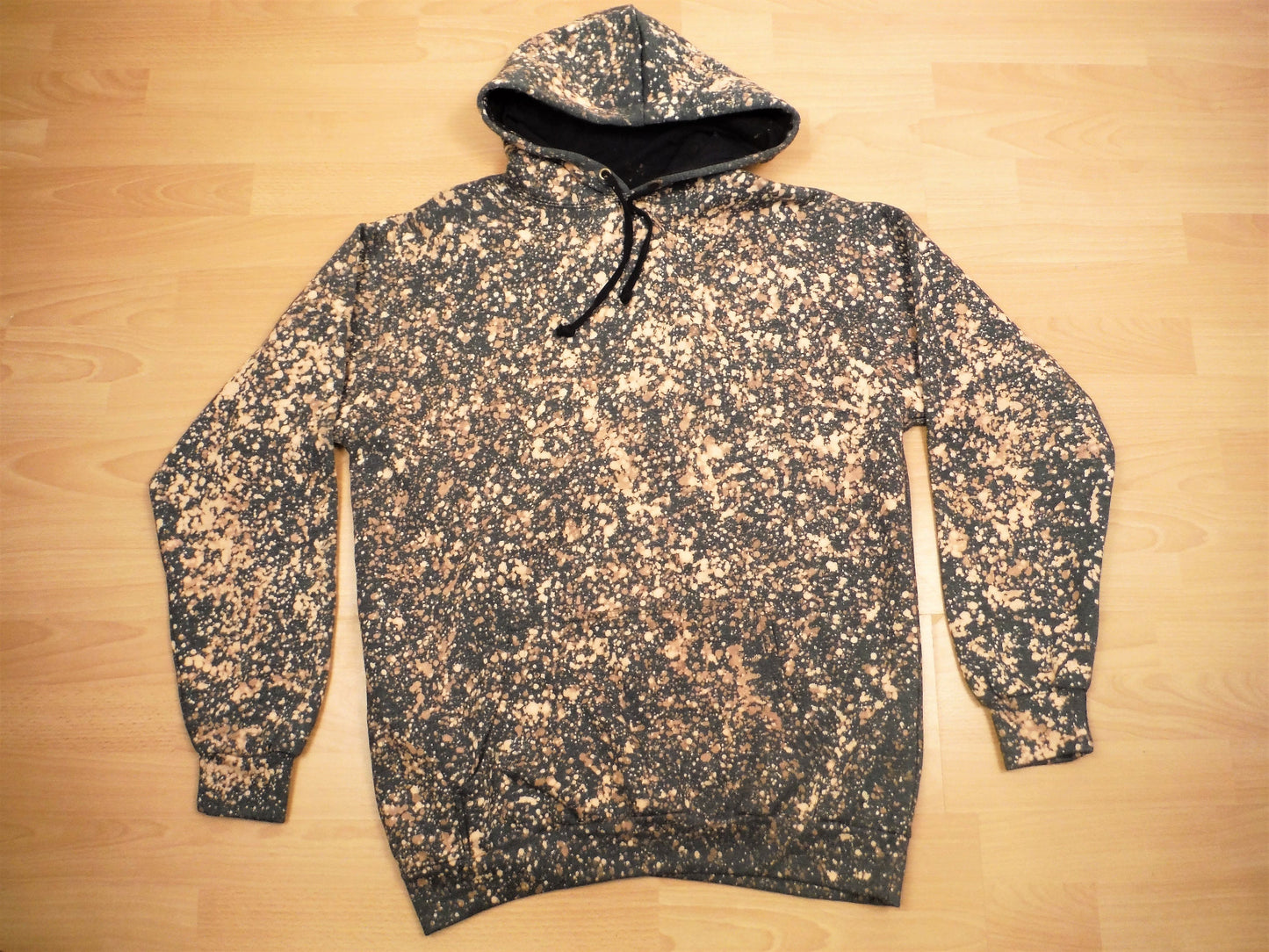 Bleach Galaxy Pullover Hoodie - Charcoal - Bare Canvas