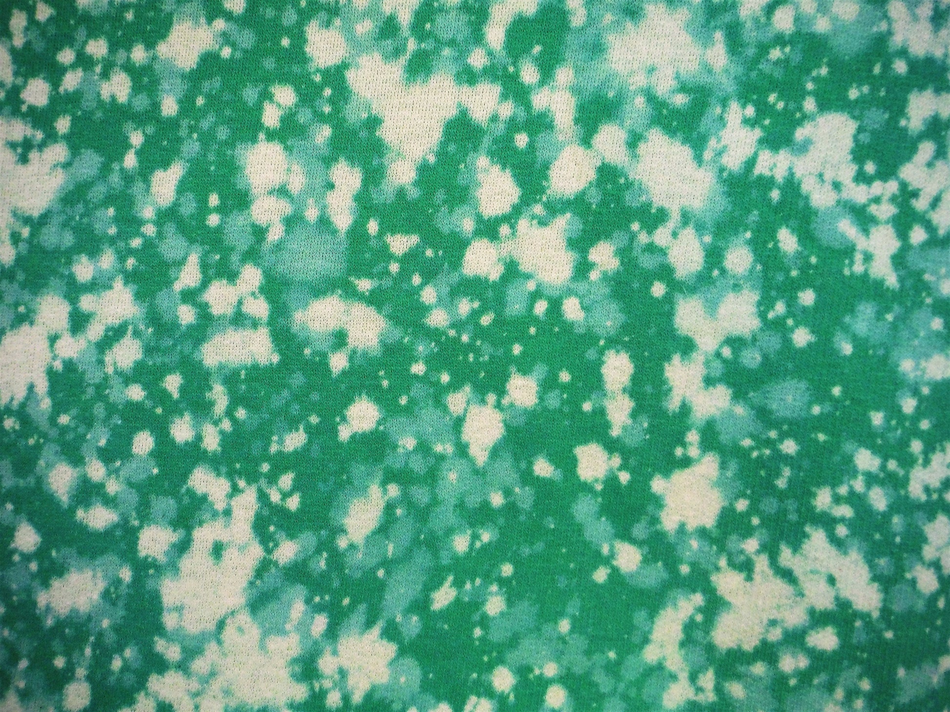 Bleach Galaxy Zip Hoodie - Green - Bare Canvas