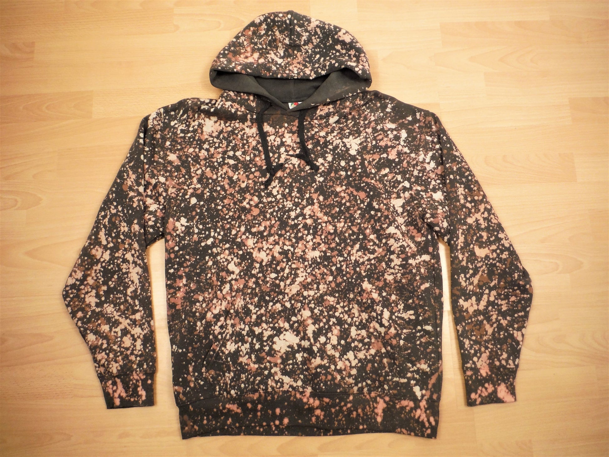 Bleach Galaxy Pullover Hoodie - Charcoal - Bare Canvas