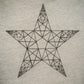 Hand Drawn Geometric Fractal Star Hoodie - Grey Small - Bare Canvas