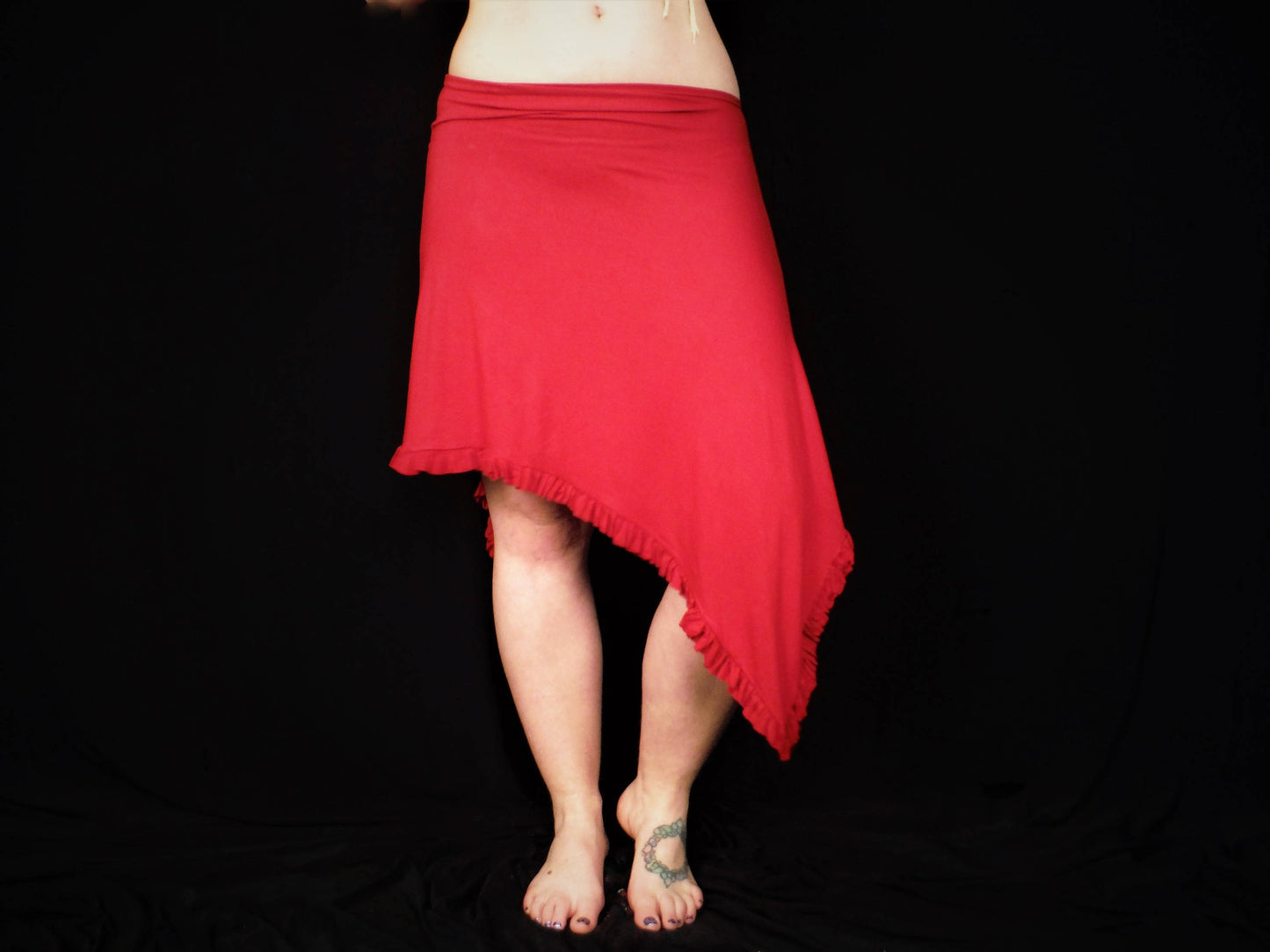 Skoncho Skirt / Poncho Top - Scarlet Red