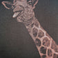 Gary the Giraffe Hand Painted Bleach Sweatshirt - Brown Medium
