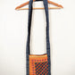 Cross Stitch and Patchwork Small Shoulder Bag - Orange