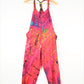 Children's Tie-Dye Dungarees - Pink Rainbow Age 3-4, 5-6, 7-8, 9-11, - Bare Canvas