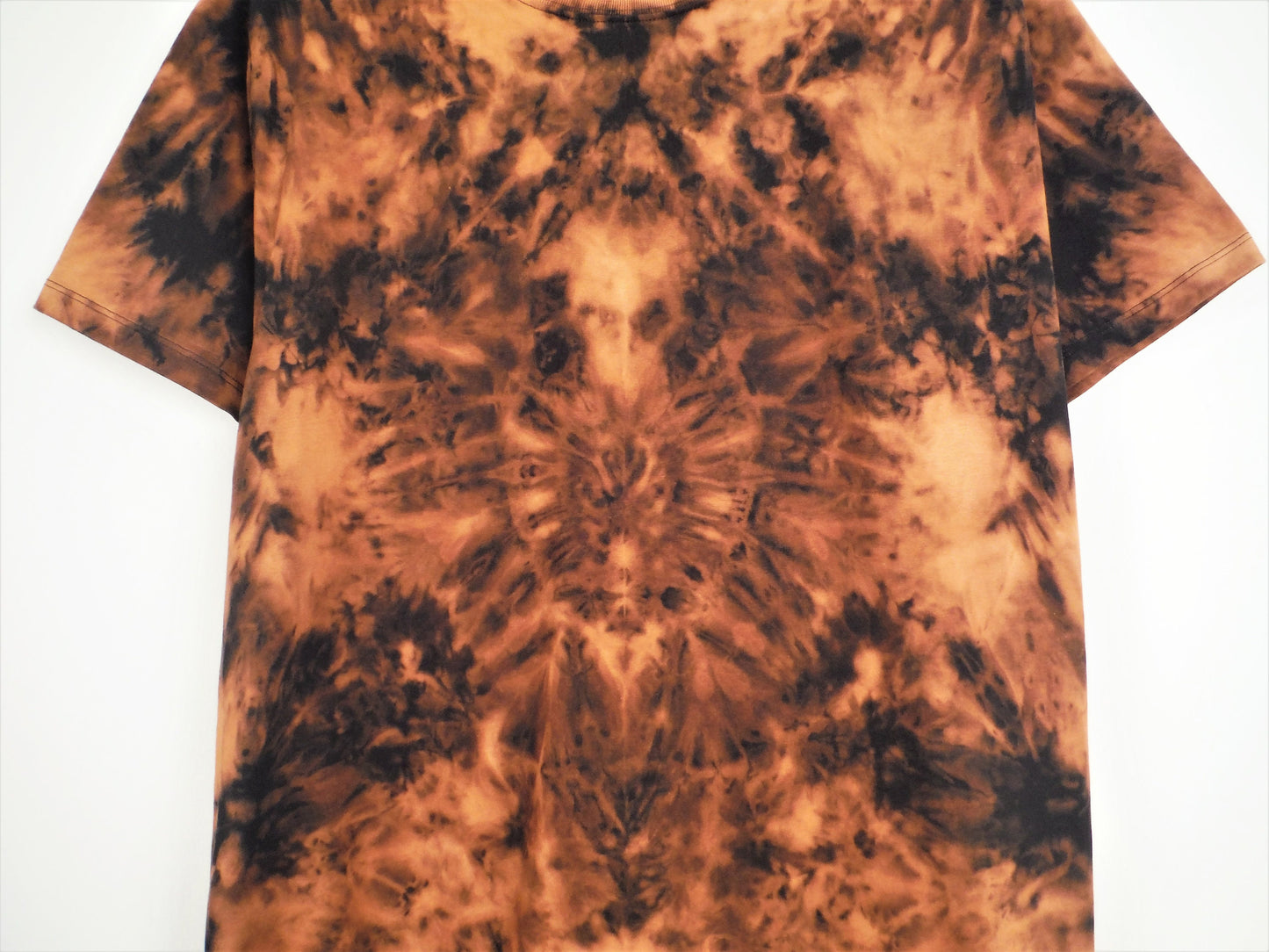 Ice Dyed Bleach T-Shirt (Organic Cotton) - Black XXL