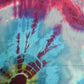 Tie-Dye Harem Dungarees - Grey/Blue Rainbow - Bare Canvas
