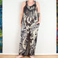 Tie Dye Dungarees - White and Black - Bare Canvas