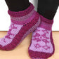 Fleece Lined Cosy Sofa Socks - Lilac and Purple