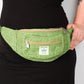 Hemp Bum Bag / Zip-up Belt Bag - Green