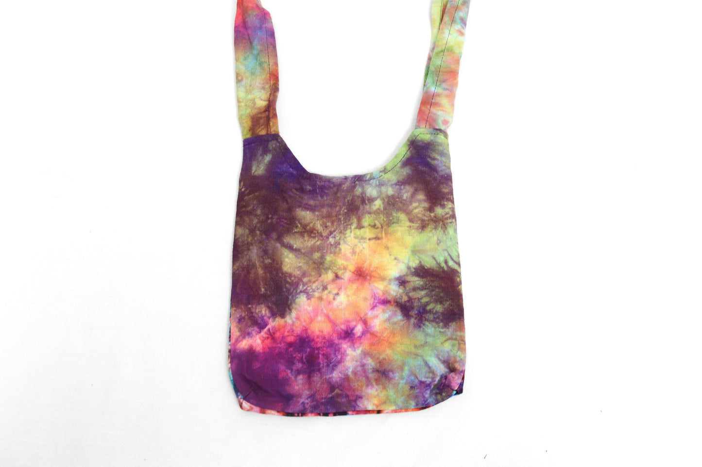 Bolso de hombro pequeño con efecto tie-dye