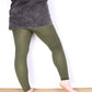 Plain Leggings - Khaki Green - Bare Canvas