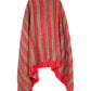 Blanket Scarf / Shawl / Throw - Red Striped - Bare Canvas