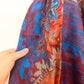 Pantalon Couverture Harem - Bleu, Bordeaux et Orange