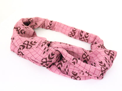Recycled Sari Silk Headband - Twisted Centre - Bare Canvas