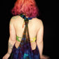 Tie-Dye Harem Dungarees - Mid-Blue Rainbow - Bare Canvas
