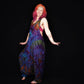 Tie-Dye Harem Dungarees - Mid-Blue Rainbow - Bare Canvas