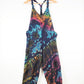 Children's Tie-Dye Dungarees - Navy Blue Rainbow Age 3-4, 5-6, 7-8, 9-11, - Bare Canvas