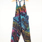 Children's Tie-Dye Dungarees - Navy Blue Rainbow Age 3-4, 5-6, 7-8, 9-11, - Bare Canvas