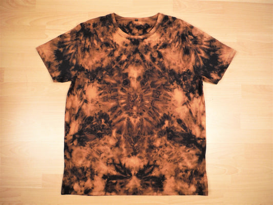 T-shirt décoloré Ice Dyed (coton biologique) - Noir XXL