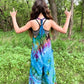 Children's Tie-Dye Dungarees - Navy Blue Rainbow Age 3-4, 5-6, 7-8, 9-11, - Bare Canvas