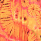 Peto Tie-Dye para niños - Arco iris naranja brillante Edad 3-4, 5-6, 7-8, 9-11,