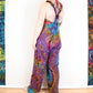 Tie Dye Dungarees - Purple Violet Rainbow - Bare Canvas