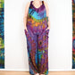 Tie Dye Dungarees - Purple Violet Rainbow - Bare Canvas