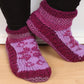 Chaussettes douillettes pour canapé doublées en polaire - Lilas et violet