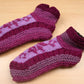 Chaussettes douillettes pour canapé doublées en polaire - Lilas et violet